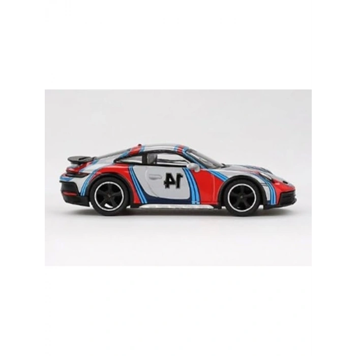 Metallic Buz Grisi Porsche 911 Dakar Modeli, 1/64 Ölçek