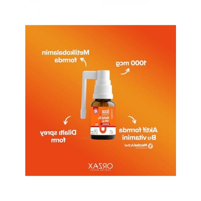 Metilkobalamin İçeren 1000 mcg Dilaltı Sprey 10 mL