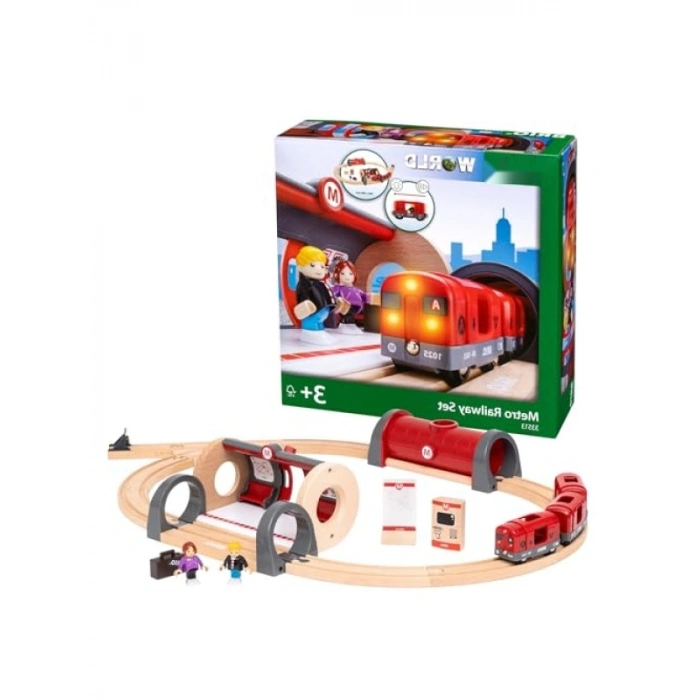 Metro Railway Seti - 3 Yaş ve Üzeri için Eğlenceli Oyun