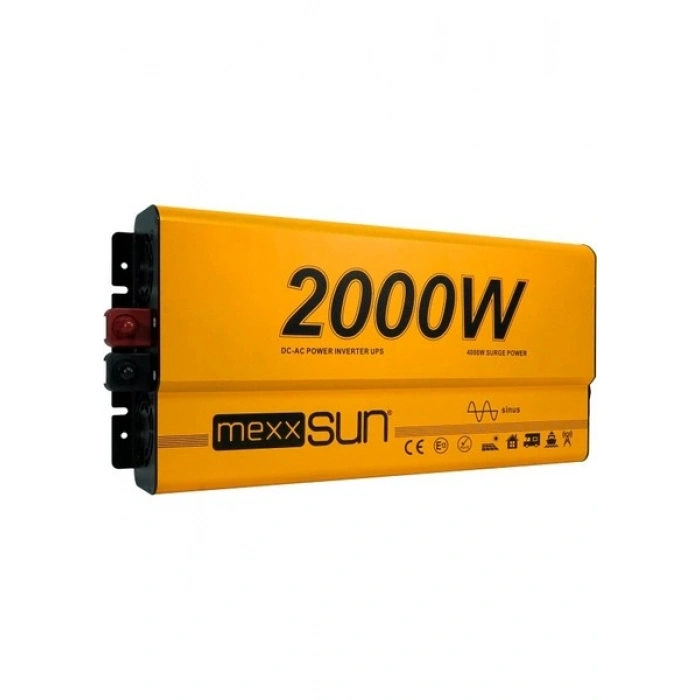 Mexxsun 12V 2000W Ats Ups Şarjlı Tam Sinüs Inverter (Ekranlı) – MEX2000TC