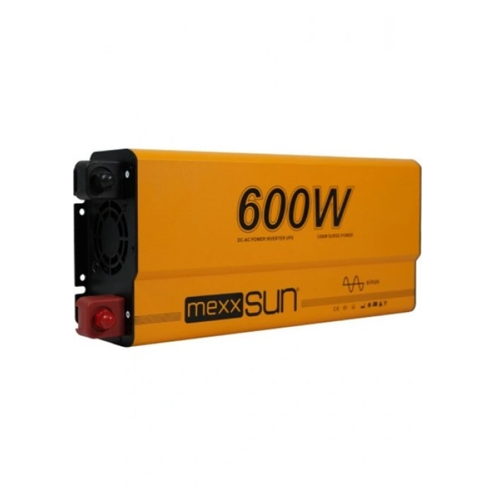 Mexxsun 12V 600W Ats Ups Şarjlı Tam Sinüs Inverter (Ekranlı) – MEX600TC