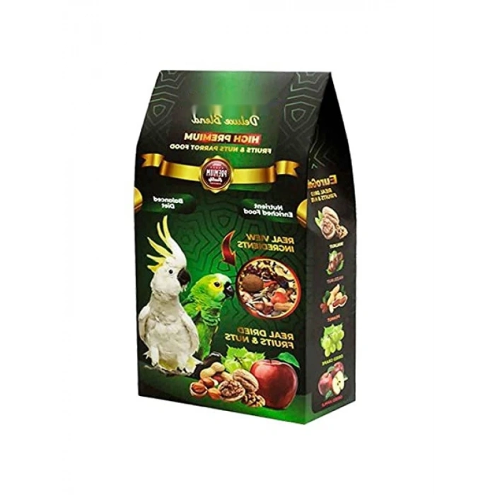 Meyveli ve Kuruyemişli Papağan Yemi, 650 Gr