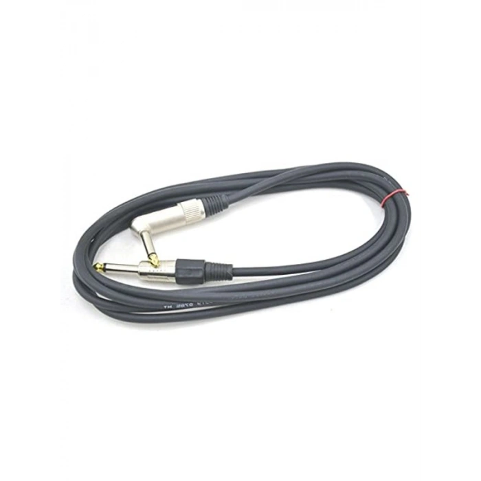MGC3L BK Gitar Kablosu 3 Metre L Uçlu Çivi Siyah Enstrüman Kablosu