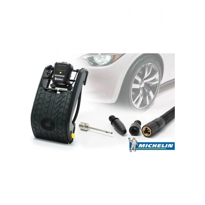 Michelin MC12209 Dijital Basınç Göstergeli Çift Pistonlu Ayak Pompası