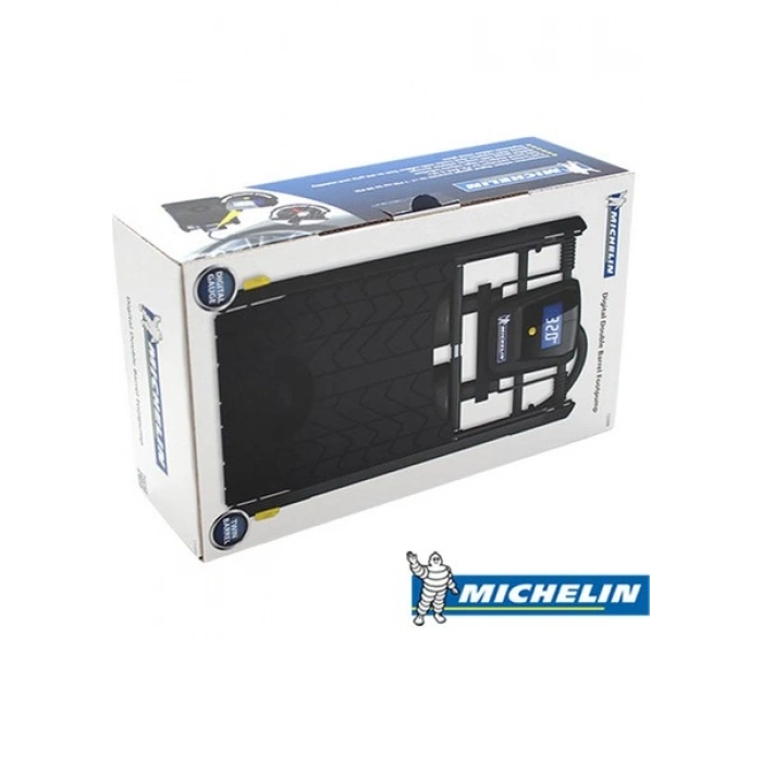 Michelin MC12209 Dijital Basınç Göstergeli Çift Pistonlu Ayak Pompası