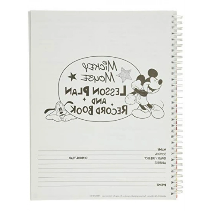Mickey Mouse Temalı Ders Plan Defteri, 40 Haftalık