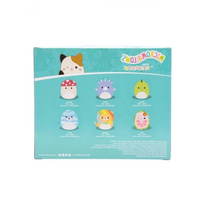 Micromallows Peluş Figür Seti - 6lı Paket, 6,5 cm