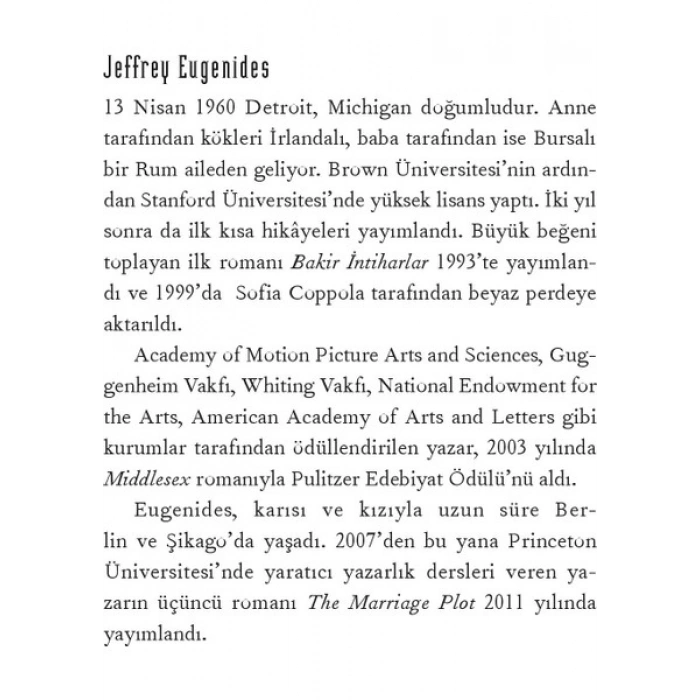 Middlesex - Jeffrey Eugenides