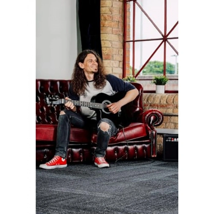 Midex RG-560BK-AMP Siyah Amfili Elektro Akustik Gitar Full Set