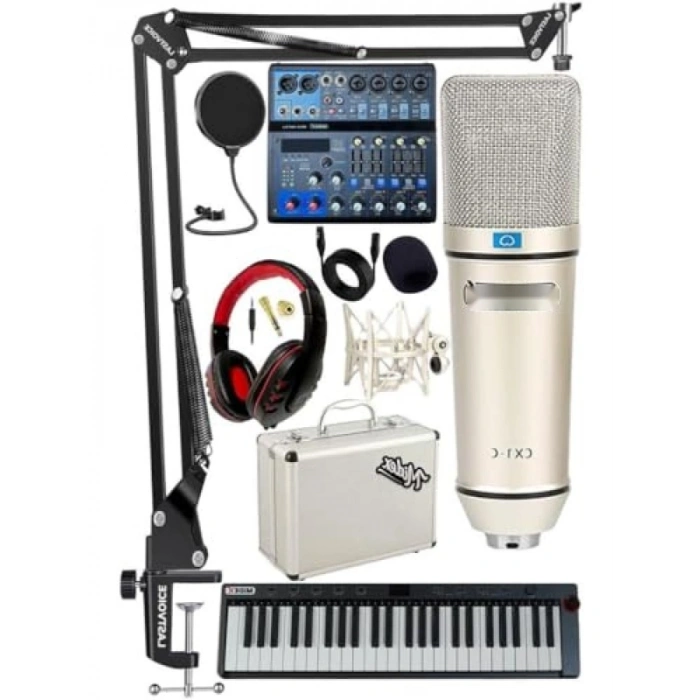 Midi Live Paket - Ses Kartlı Mikser ve MIDI Klavye Seti