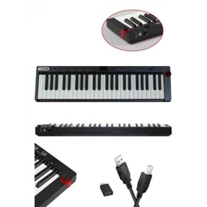 MIDI Paket - Ses Kartı, MIDI Klavye ve Mikrofon Seti