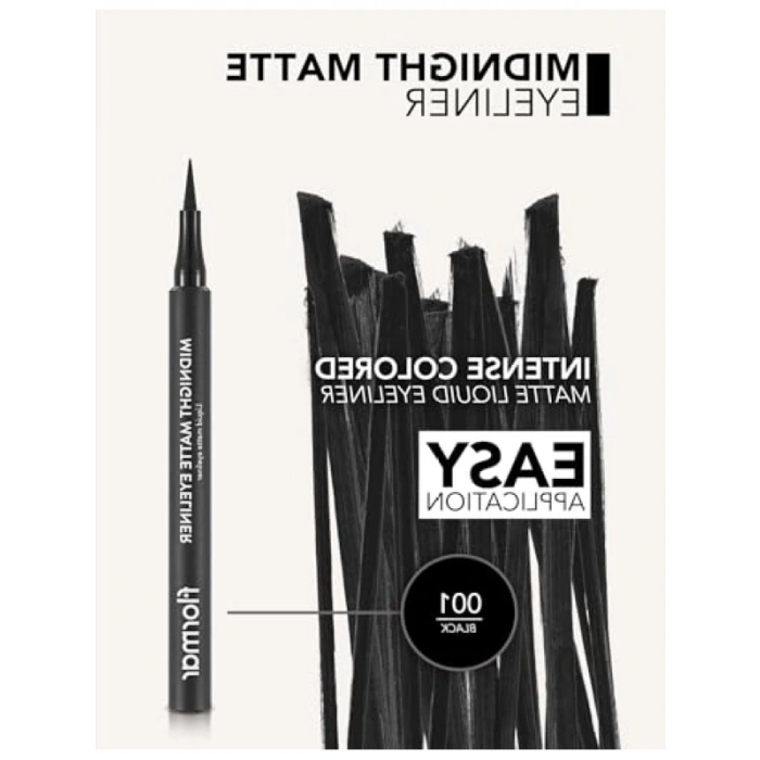 Midnight Matte Siyah Eyeliner - Likit Formül
