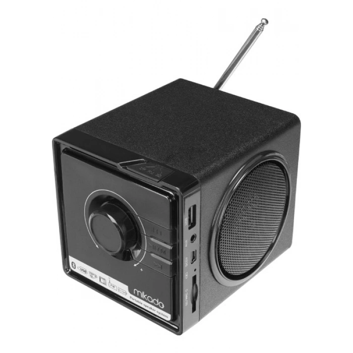Mikado Bt-236 3W+3W Siyah Sd+Mmc+Fm Destekli Bluetooth Müzik Kutusu