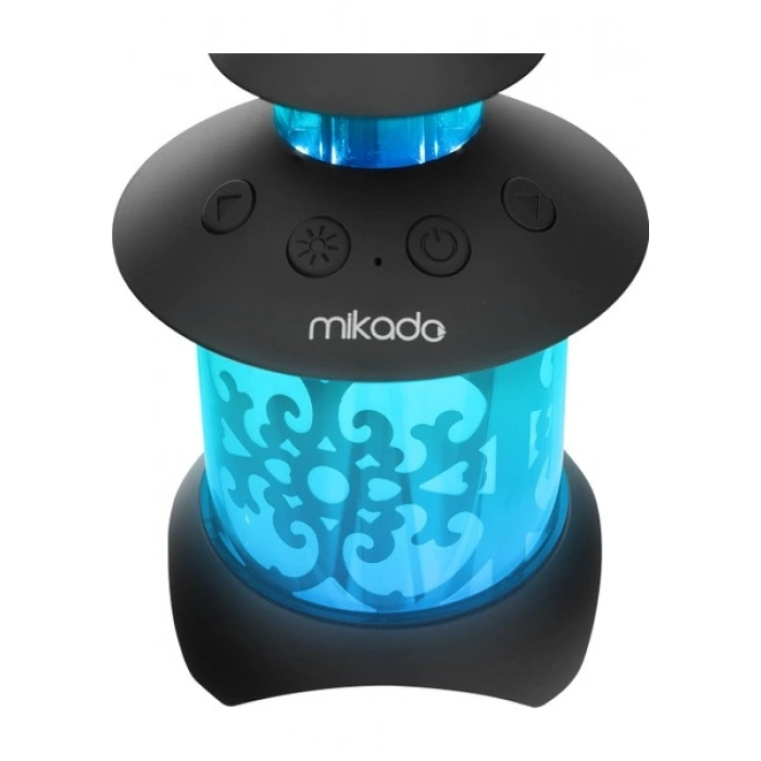 Mikado Md-20bt Siyah 5w 1200mah Bt-Led Işıklı Bluetooth Hoparlör