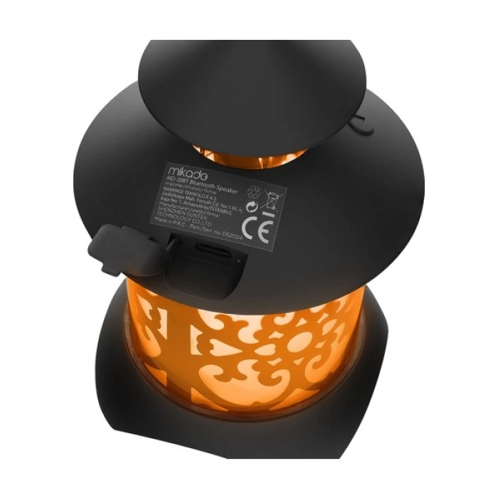 Mikado Md-20bt Siyah 5w 1200mah Bt-Led Işıklı Bluetooth Hoparlör