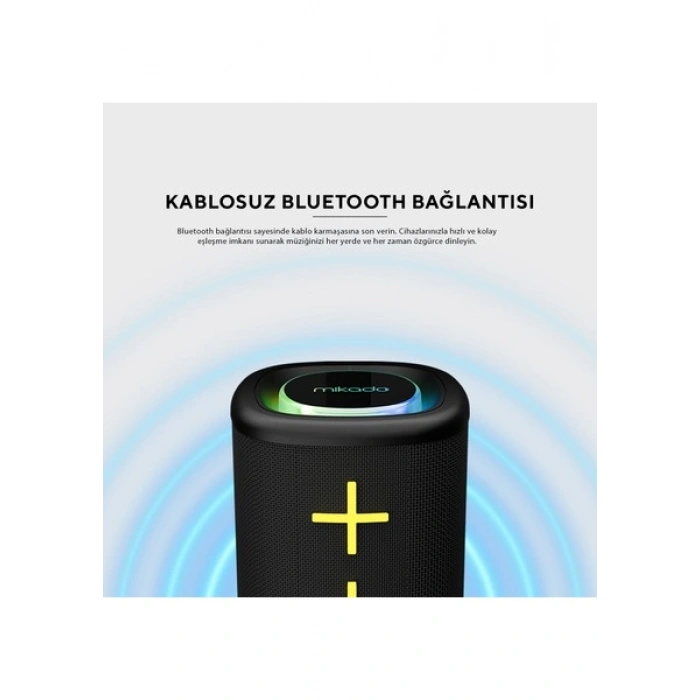 Mikado MD-26BT Nexus Siyah 6W 1200MAH Usb-Tf-Tws-Ipx6 Bluetooth Hoparlör
