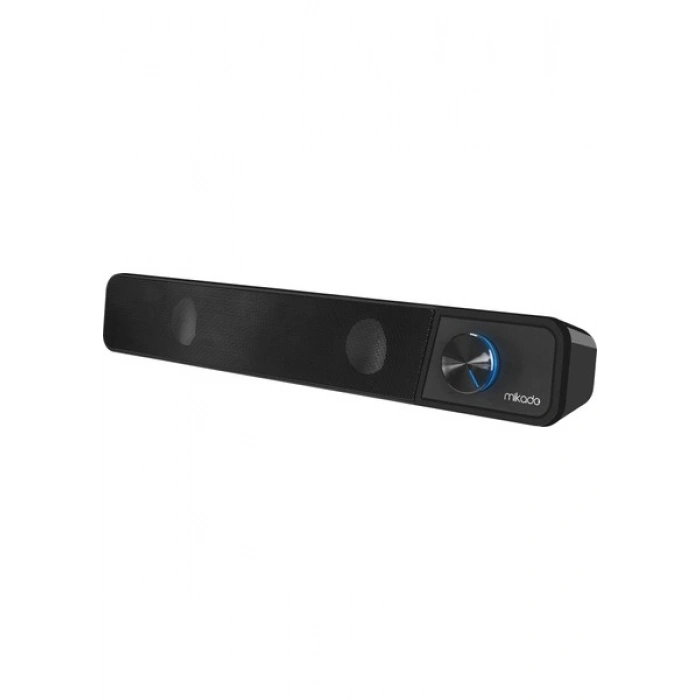 Mikado MD-69S Siyah 3WX2 LED Işıklı Multimedia Soundbar Speaker