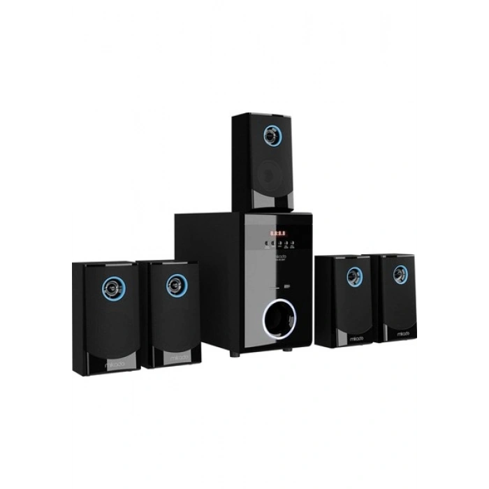 Mikado MD-813BT 5+1 Bluetooth Speaker Usb+SD+FM Destekli Uzaktan Kumandalı ve Bas Ayarlı