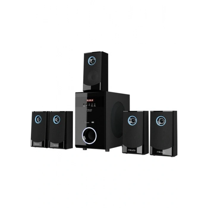 Mikado MD-813BT 5+1 Bluetooth Speaker Usb+SD+FM Destekli Uzaktan Kumandalı ve Bas Ayarlı