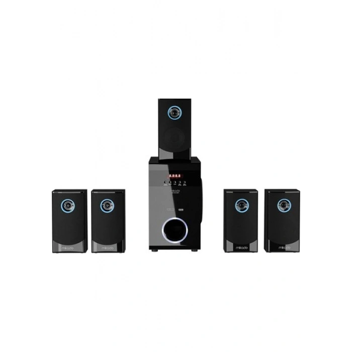 Mikado MD-813BT 5+1 Bluetooth Speaker Usb+SD+FM Destekli Uzaktan Kumandalı ve Bas Ayarlı
