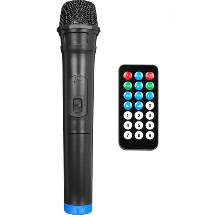 Mikado MD-833KP 7.4V3000MAH 30W Bluetooth/usb/tf/fm/led Işıklı Kablolusuz Mikrofonlu Toplantı Anfisi
