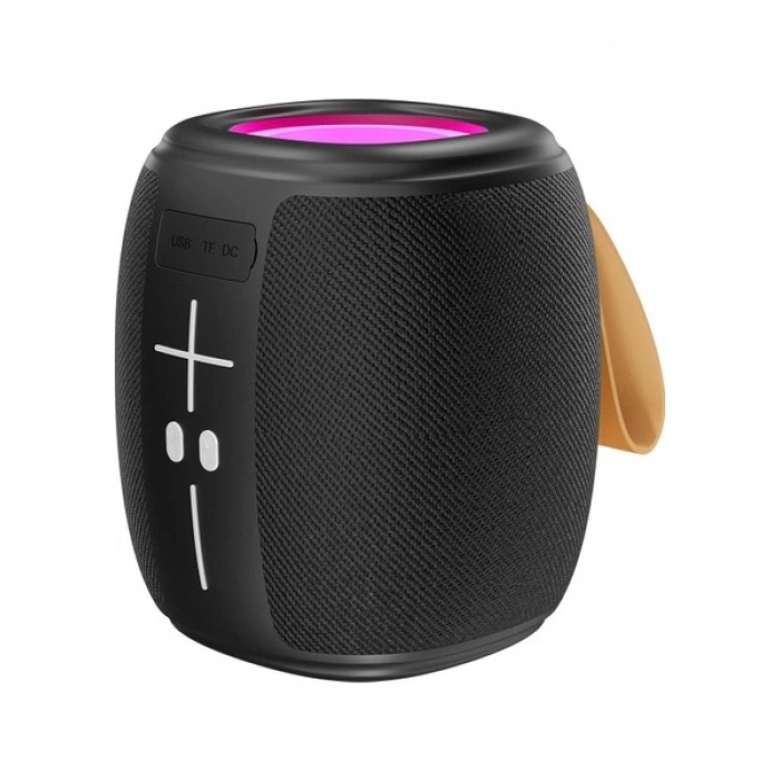 Mikado MD-888 Cube Siyah 5W 1200MAH Bt/tf/usb/led Işıklı Hoparlör Hoparlör