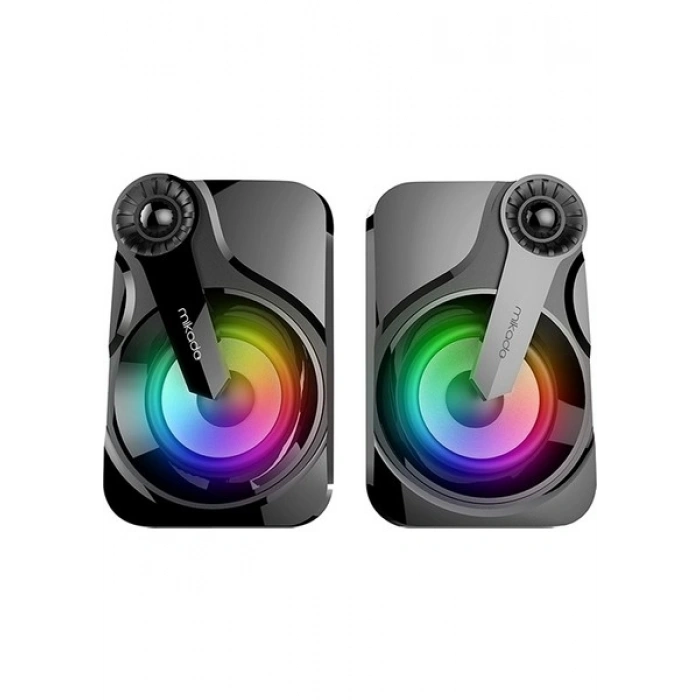Mikado MD-BT28 5W+3W×2 Siyah LED Işıklı Speaker