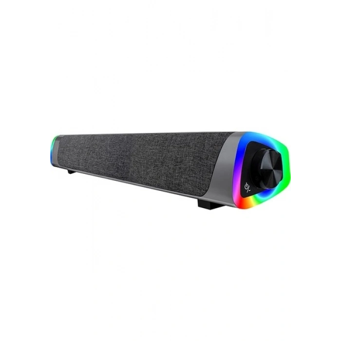 Mikado MD-SBT26 Siyah 3W*2 Kanal Tipi Kablosuz Soundbar Speaker Bluetooth ile LED Işıklı