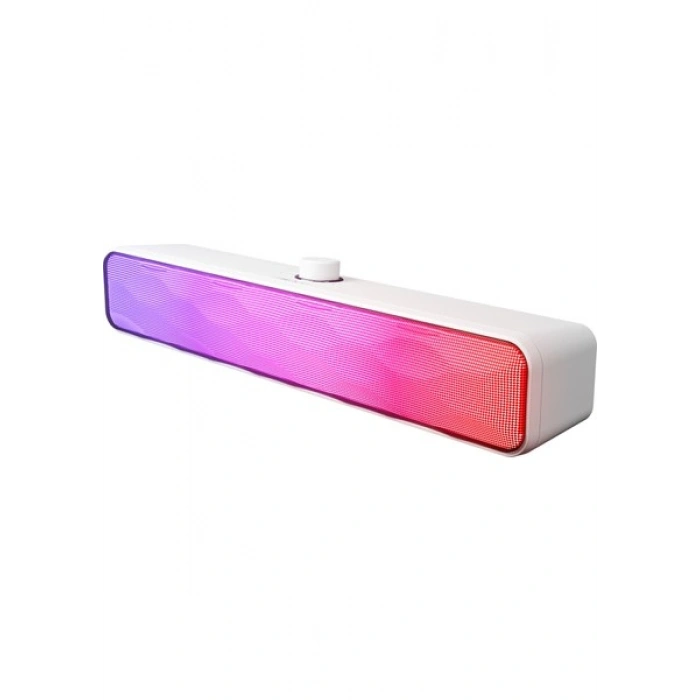 Mikado MD-SBT31 Beyaz 5W*2 1200MAH Bt,rgb,tf Card,type-C ,usb Soundbar Speaker