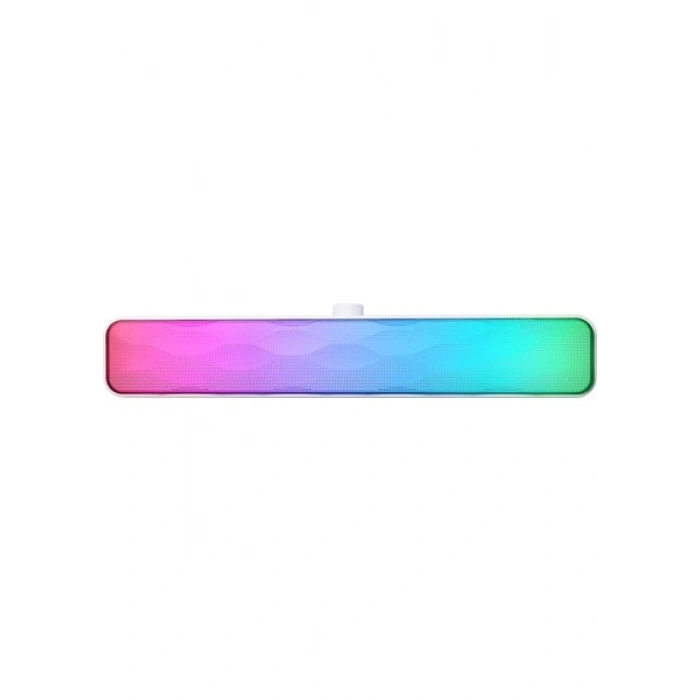 Mikado MD-SBT31 Beyaz 5W*2 1200MAH Bt,rgb,tf Card,type-C ,usb Soundbar Speaker