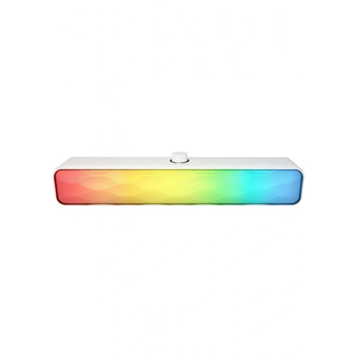Mikado MD-SBT31 Beyaz 5W*2 1200MAH Bt,rgb,tf Card,type-C ,usb Soundbar Speaker