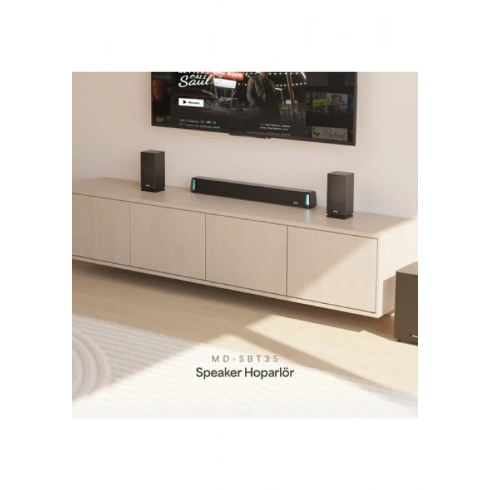 Mikado MD-SBT35 Sonicbar Siyah 160W Rms Bt+Aux+Usb+Hdmı/optıcal Ev Sinema Soundbar Speaker
