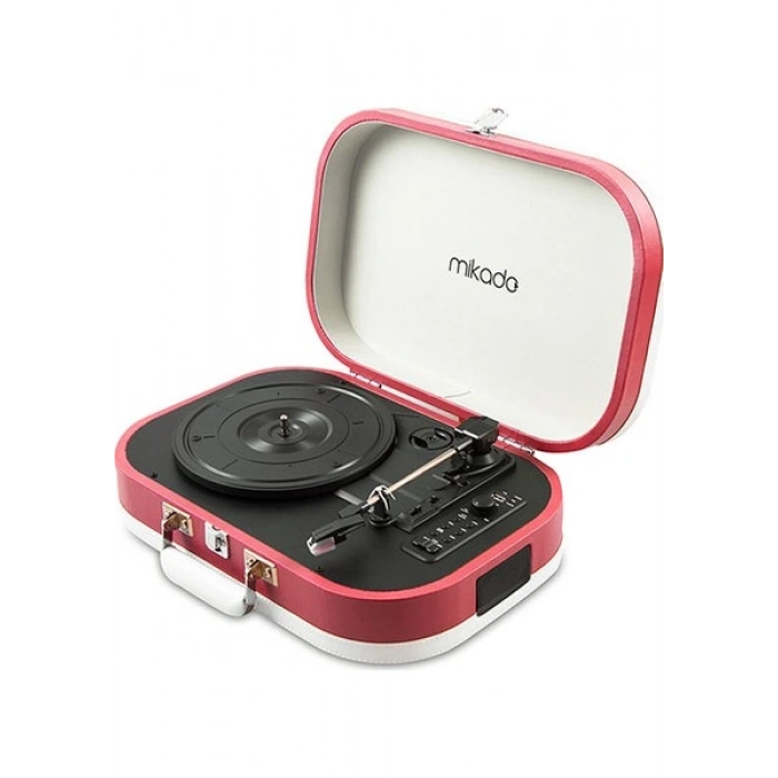 Mikado Nostalgia MN-101 Pikap Mercan Rengi Usb+RCA+Bluetooth Destekli Müzik Kutusu