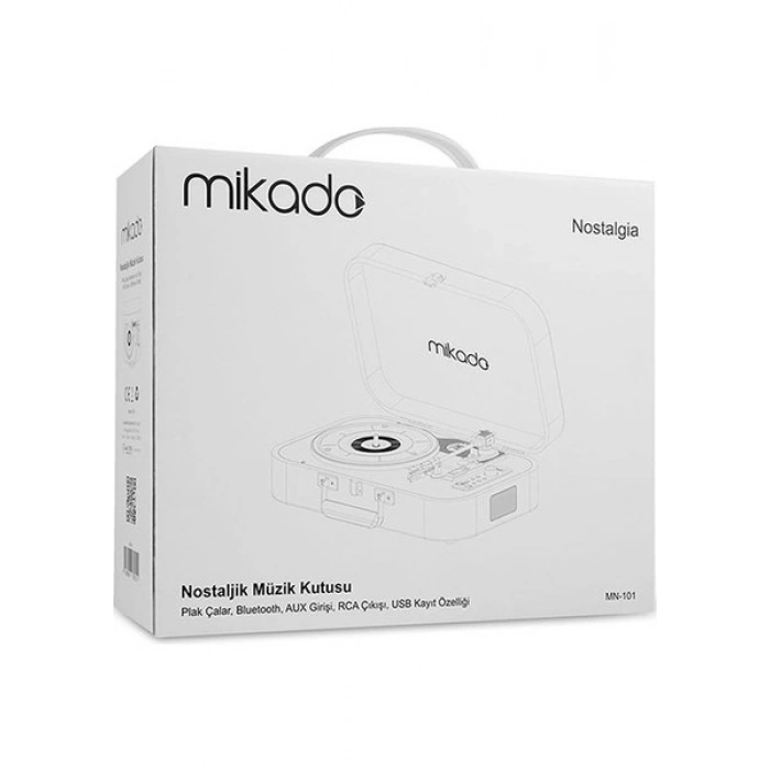 Mikado Nostalgia MN-101 Pikap Mercan Rengi Usb+RCA+Bluetooth Destekli Müzik Kutusu