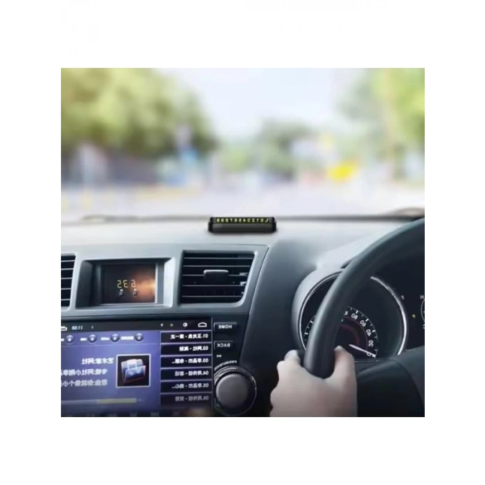 Mıknatıslı Açılır Kapanır Araç Telefon Numarası Parkmatik