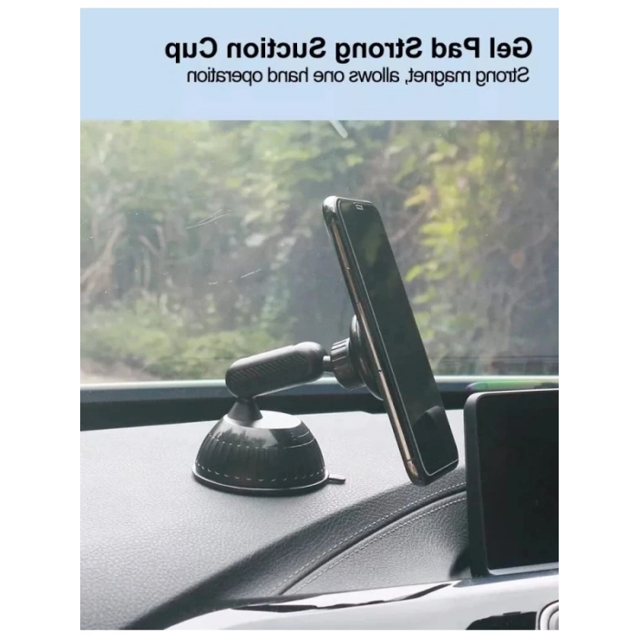 Mıknatıslı Araç İçi Telefon Tutucu, 360 Derece Dönüş
