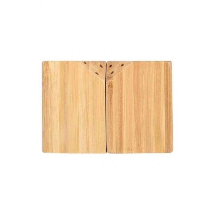 Mıknatıslı Bambu Tuzluk ve Baharatlık Seti - 2li