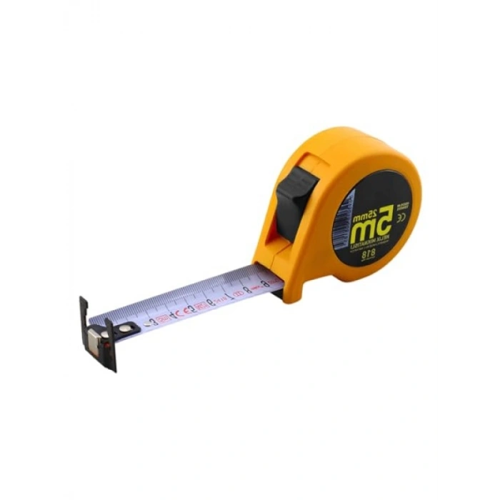 Mıknatıslı Çift Taraflı Şerit Metal Metre - 5 Metre