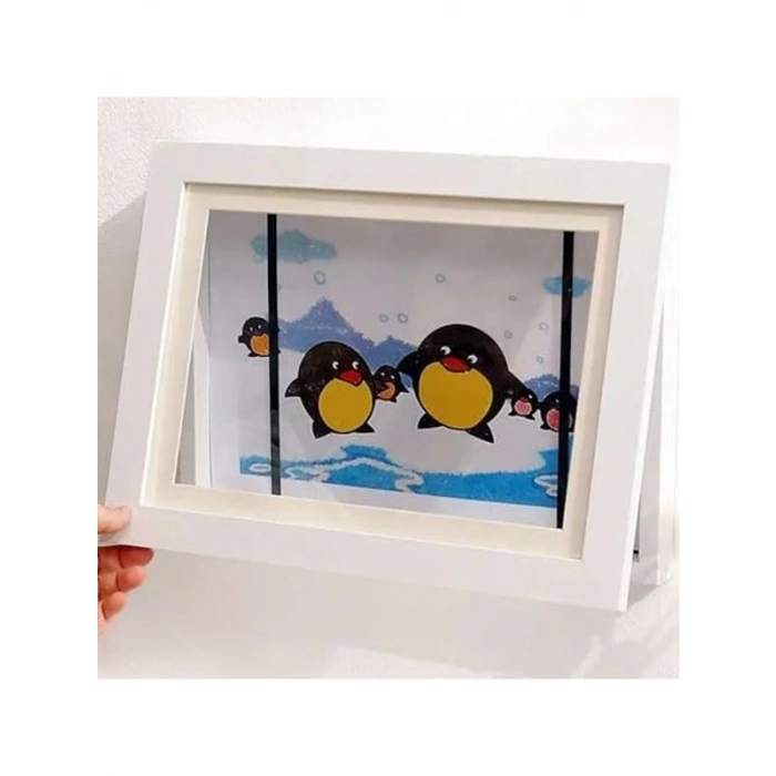 Mıknatıslı Çocuk Resim Sergileme Çerçevesi, Katlanabilir ve Duvara Asılabilir