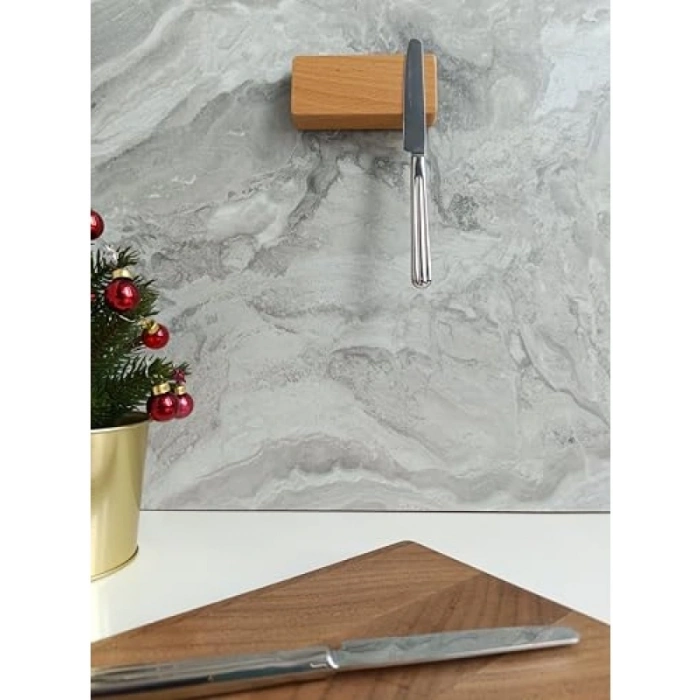 Mıknatıslı Duvara Monte Ahşap Bıçak Bloğu - 3 Bıçak Kapasiteli