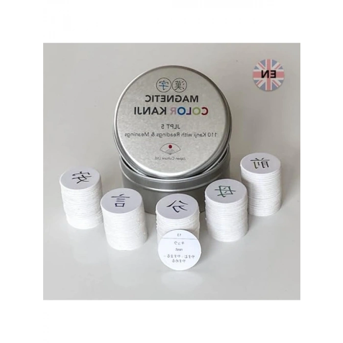 Mıknatıslı Japonca Türkçe Kanji Seti - 110 Adet