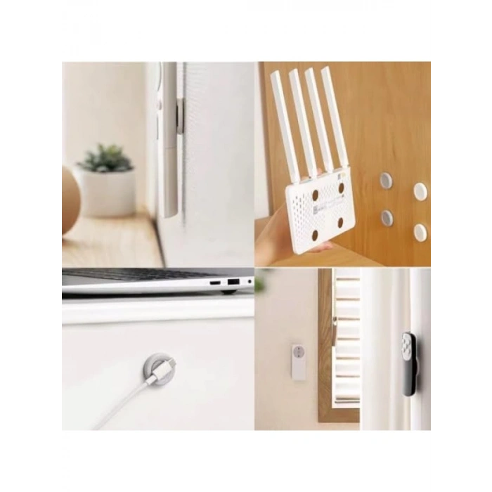 Mıknatıslı Mini Kumanda Tutucu - Yapışkanlı Manyetik Askı