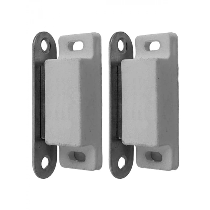 Mıknatıslı Tutucu Kilit Seti, 2li Beyaz