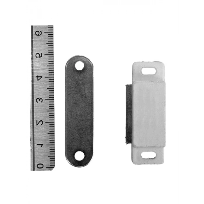 Mıknatıslı Tutucu Kilit Seti, 2li Beyaz