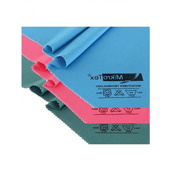 Mikrofiber Cam Bezi, 6 Adet, 40 x 50 cm, Çok Renkli