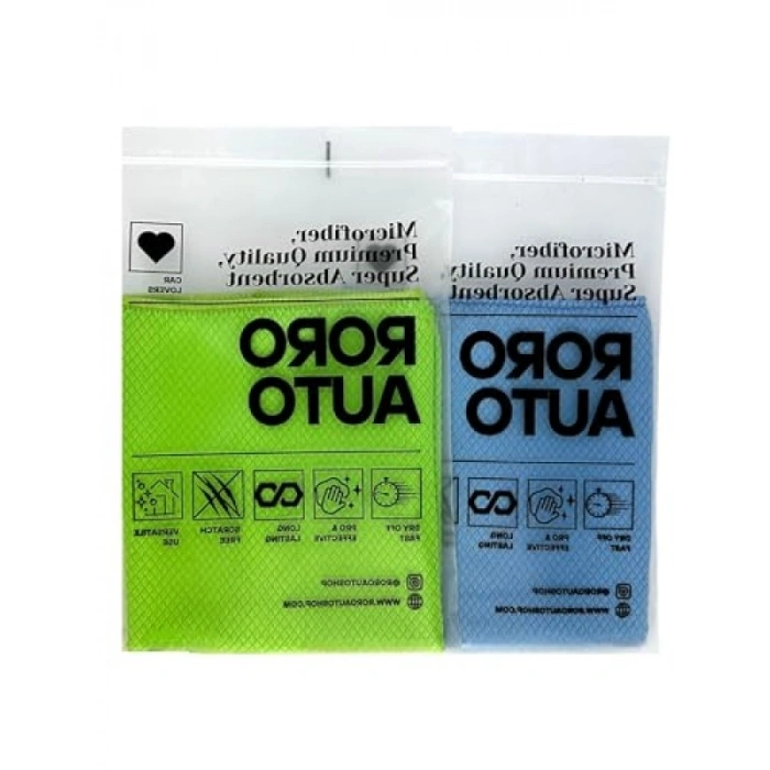 Mikrofiber Cam ve Jant Temizleme Bezi (2li Set)