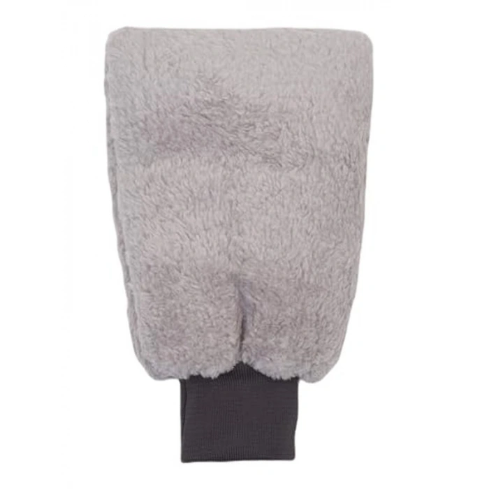 Mikrofiber Eldiven, Araç Temizliği İçin, Gri Renk, Astarlı