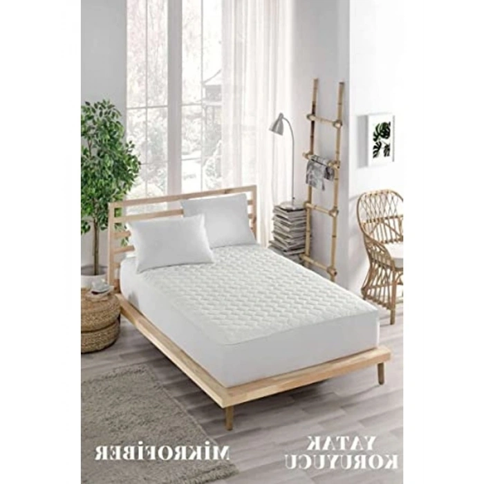 Mikrofiber Kapitoneli Yatak Koruyucu Alez, Çift Kişilik Boyutuyla Koruma Sağlar