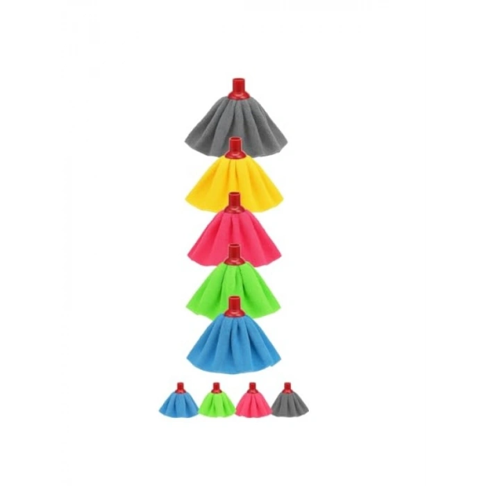 Mikrofiber Mop Başlığı, Süper Emici, Renkli Temizlik Bezi