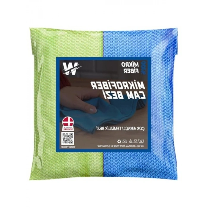 Mikrofiber Oto Cam Bezi - 2li Paket, 50x70 cm